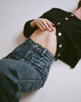 BRUSHED CARDI | noir