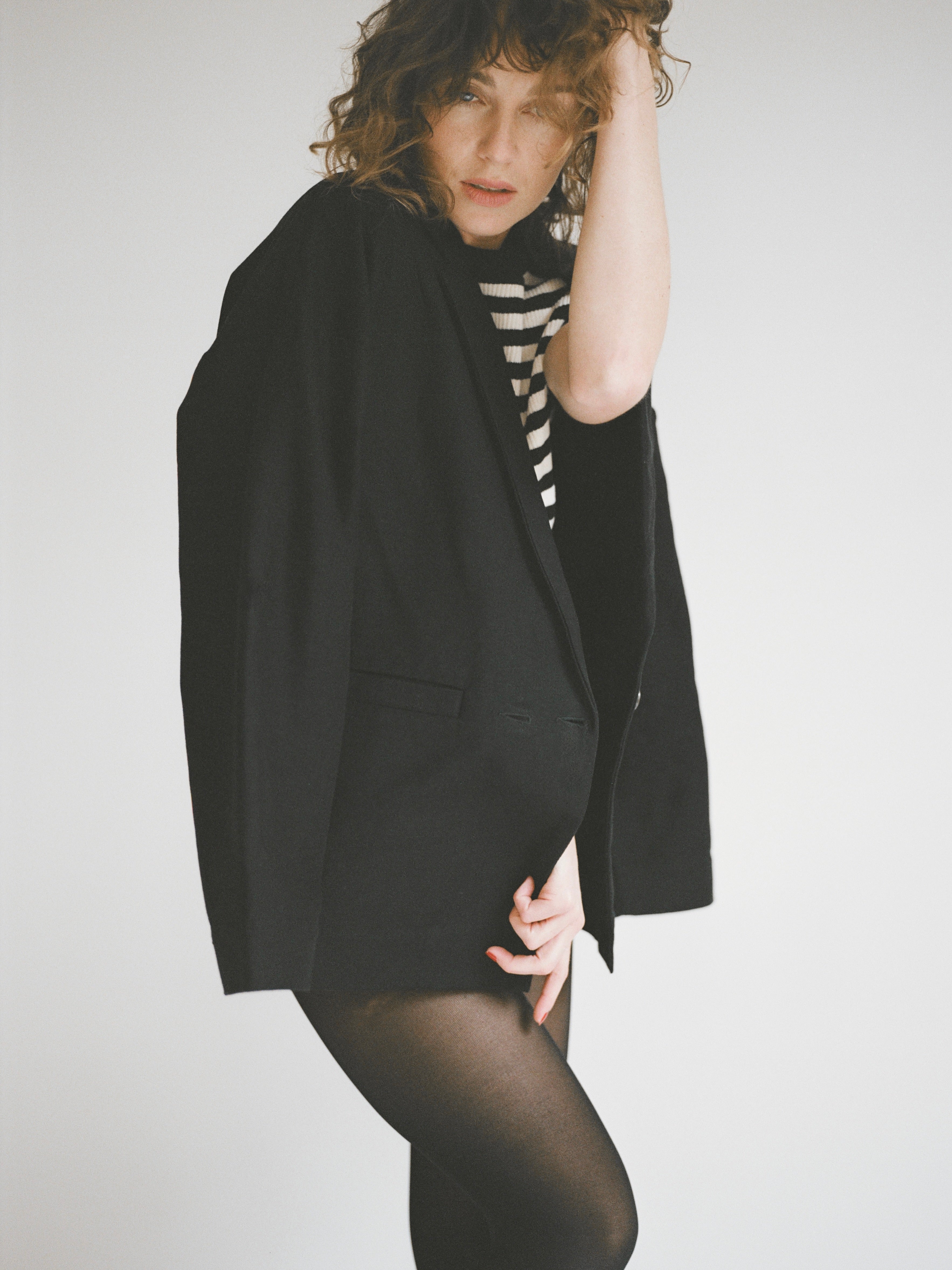 RONIN BLAZER | noir | organic – Maria Stanley