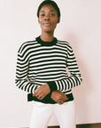 FINN RIBBED PULLOVER | stripe | organic