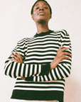 FINN RIBBED PULLOVER | stripe | organic