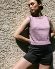 THE SWEATER VEST | radish | organic + earth dyed