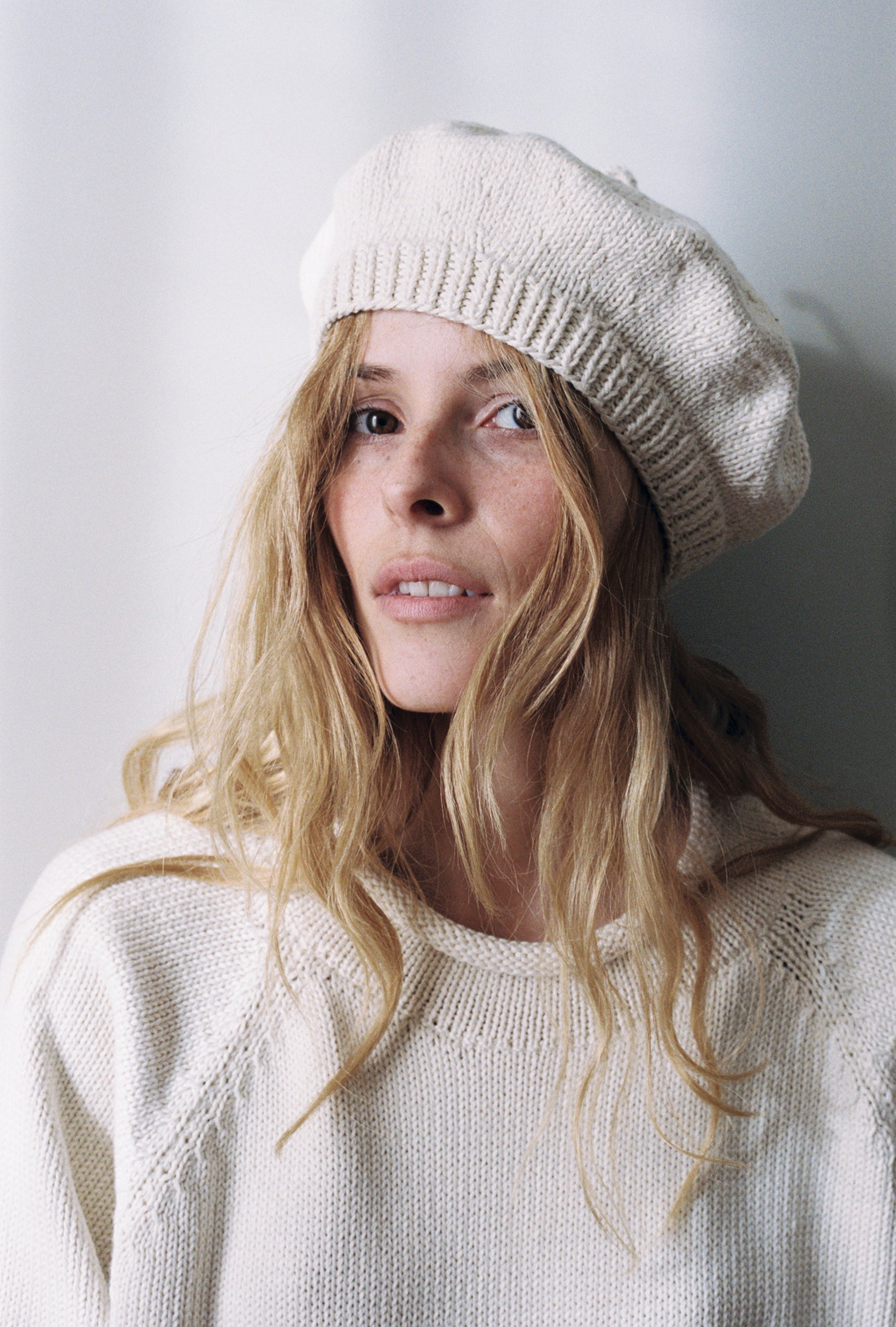 COTTON BERET | ecru – Maria Stanley