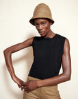 ALPACA SWEATER VEST | noir