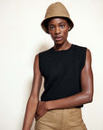 ALPACA SWEATER VEST | noir