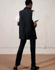 ASCHE WAISTCOAT | noir | organic