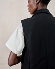 ASCHE WAISTCOAT | noir | WAREHOUSE SALE