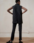 ASCHE WAISTCOAT | noir | organic