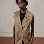 ASCHE WAISTCOAT | houndstooth | WAREHOUSE SALE