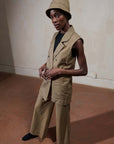 ASCHE WAISTCOAT | houndstooth | WAREHOUSE SALE