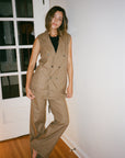 ASCHE WAISTCOAT | houndstooth | WAREHOUSE SALE