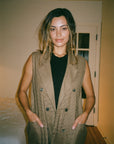 ASCHE WAISTCOAT | houndstooth | WAREHOUSE SALE