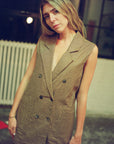 ASCHE WAISTCOAT | houndstooth | WAREHOUSE SALE