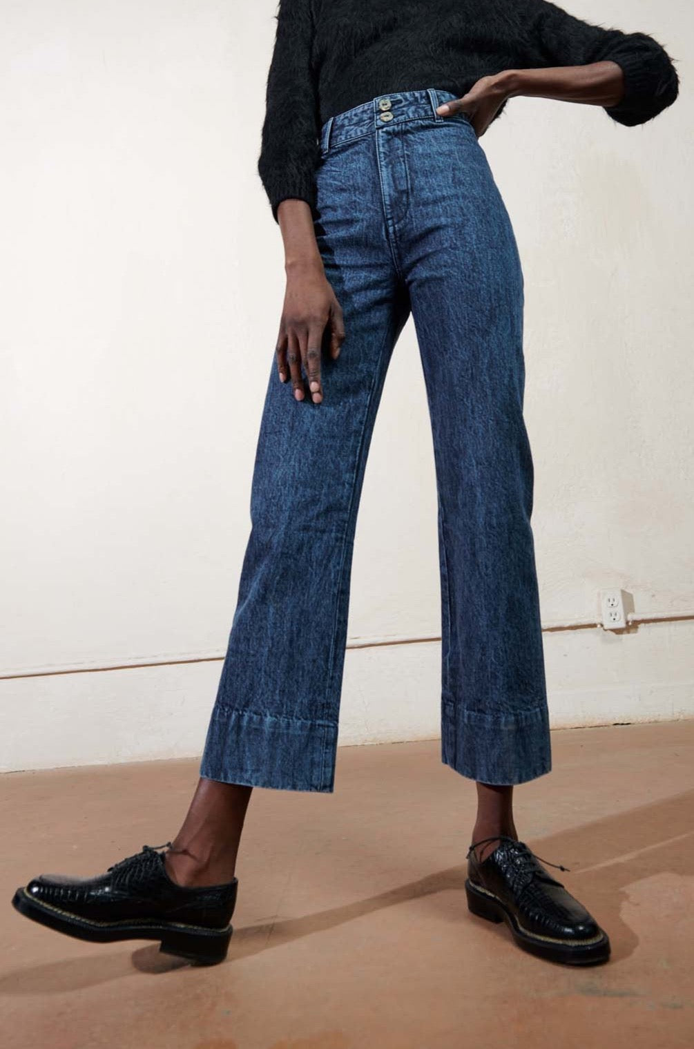LUNA PANT 2.0 | denim | organic + earth dyed