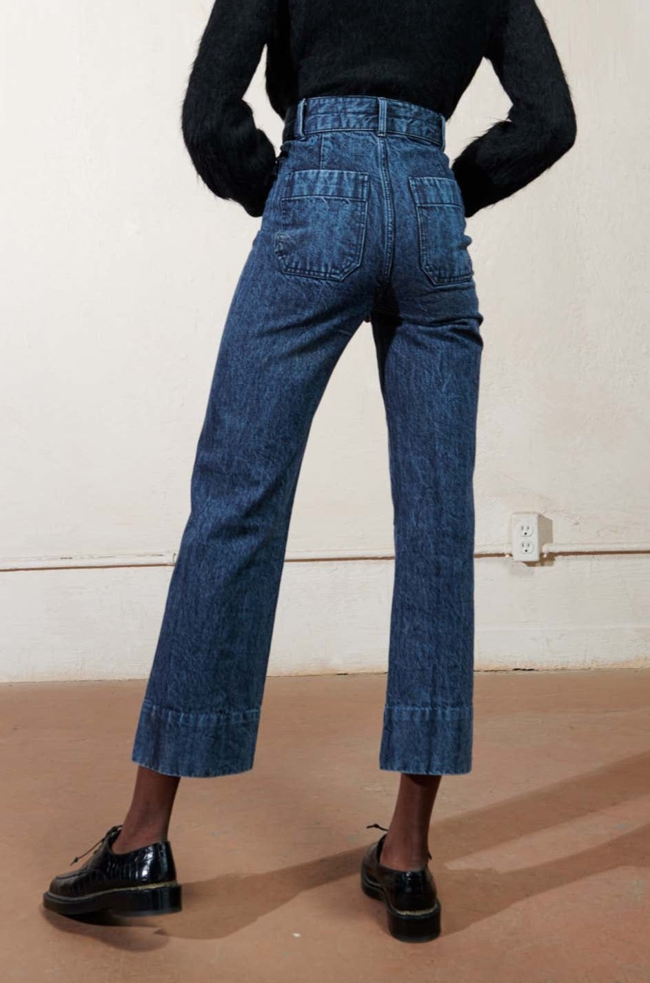 LUNA PANT 2.0 | denim | organic + earth dyed