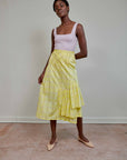 RUIE SKIRT | citron plaid | organic