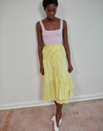 RUIE SKIRT | citron plaid | organic