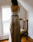 SLOANE TROUSER | bone denim | organic