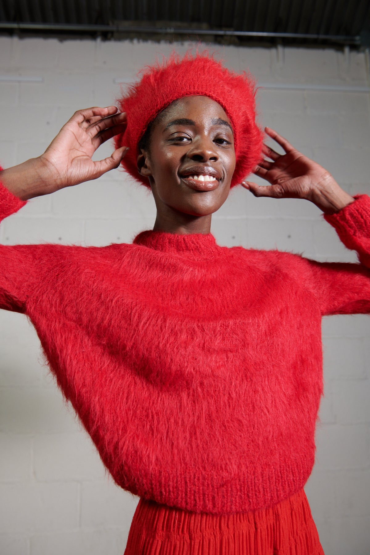 Curly Hair Afro Beret Sailor Afro Woman High-Res Stock Photo Getty