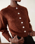 BRUSHED CARDI | maple