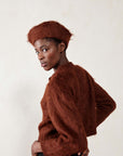 BRUSHED CARDI | maple