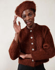BRUSHED CARDI | maple