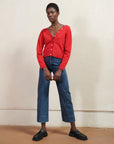 BUTTON CARDI | piquillo | organic