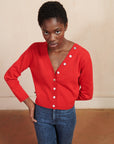 BUTTON CARDI | piquillo | organic