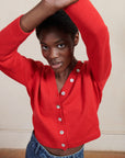 BUTTON CARDI | piquillo | organic