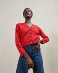 BUTTON CARDI | piquillo | organic