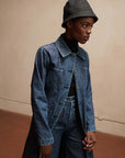 CONRAD CAR COAT | denim | organic + earth dyed