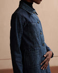 CONRAD CAR COAT | denim | organic + earth dyed