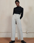 SOFT HANK PANT | bone plaid | organic + earth dyed