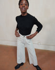 SOFT HANK PANT | bone plaid | organic + earth dyed