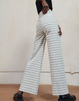 SOFT HANK PANT | bone plaid | organic + earth dyed