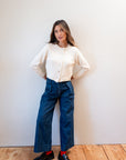 CHUNKY COTTON CARDI | ecru