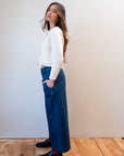 SLOANE TROUSER | indigo denim | organic