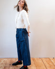 CHUNKY COTTON CARDI | ecru