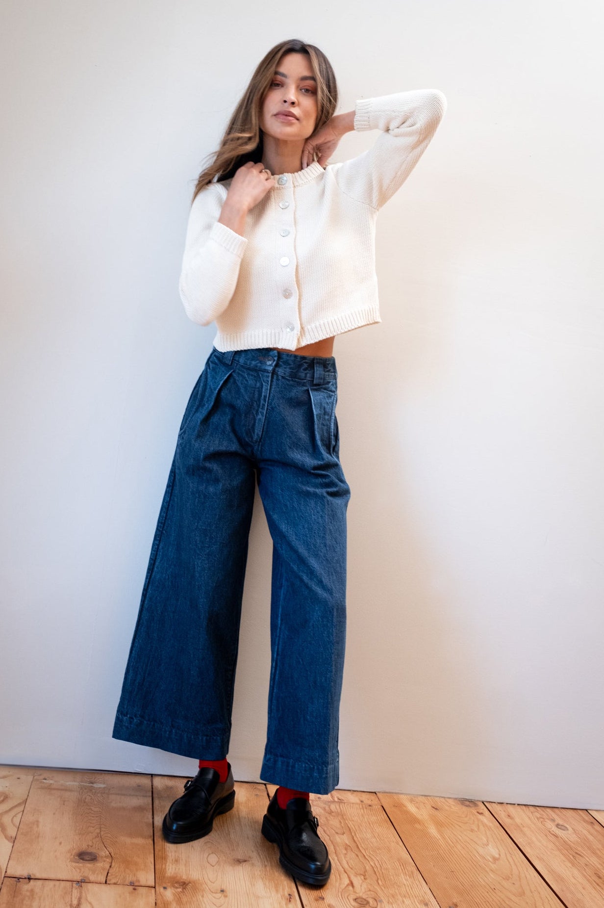 SLOANE TROUSER | indigo denim | organic