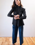MAYA BLOUSE | noir | organic