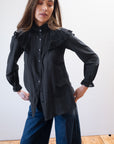MAYA BLOUSE | noir | organic