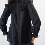 MAYA BLOUSE | noir | organic
