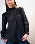 MAYA BLOUSE | noir | organic