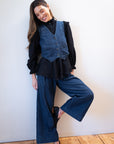 SLOANE TROUSER | indigo denim | organic