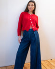 BRUSHED CARDI | piquillo