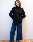 CHUNKY OVERSIZED JUMPER | noir