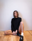 CHUNKY OVERSIZED JUMPER | noir