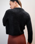 BRUSHED CARDI | noir