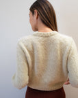 BRUSHED CARDI | pear