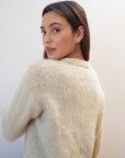 BRUSHED CARDI | pear