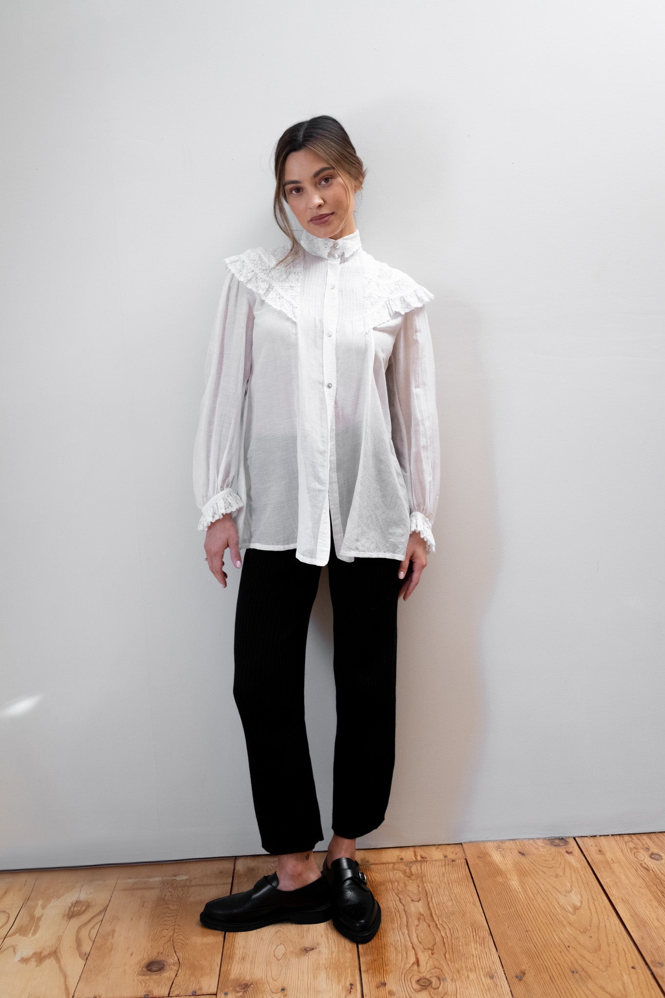 MAYA BLOUSE | bone | organic